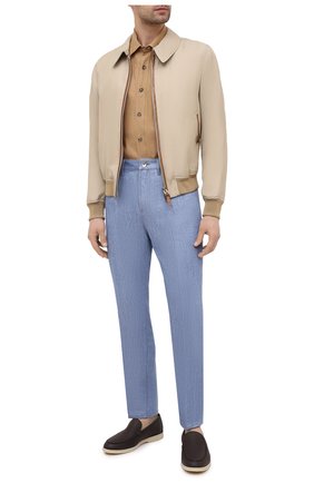 Мужская льняная рубашка LORO PIANA коричневого цвета по цене 88650 руб., арт. FAL6142 | Фото 2 Мужская льняная рубашка LORO PIANA коричневого цвета, арт. FAL6142 | Фото 2
