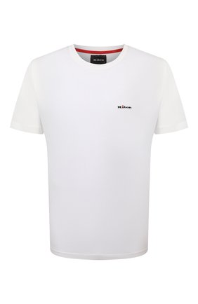 Мужская хлопковая футболка KITON белого цвета по цене 57700 руб., арт. UK1274 | Фото 1 Мужская хлопковая футболка KITON белого цвета, арт. UK1274 | Фото 1