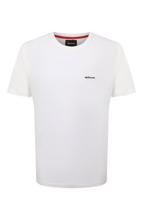 Мужская хлопковая футболка KITON белого цвета, арт. UK1274 | Фото 1 (Материал внешний: Хлопок; Принт: Без принта; Длина (для топов): Стандартные; Рукава: Короткие; Стили: Кэжуэл; Региональные ограничения белый список (Axapta Mercury): RU)