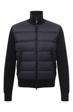 Мужской комбинированный кардиган TOM FORD темно-синего цвета по цене 233500 руб., арт. BWM2Y/TFK157 | Фото 1 Мужской комбинированный кардиган TOM FORD темно-синего цвета, арт. BWM2Y/TFK157 | Фото 1