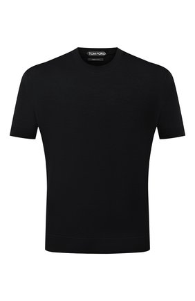 Мужской джемпер из шелка и хлопка TOM FORD темно-синего цвета по цене 62950 руб., арт. BWT92/TFKC10 | Фото 1 Мужской джемпер из шелка и хлопка TOM FORD темно-синего цвета, арт. BWT92/TFKC10 | Фото 1