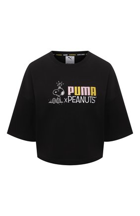 Женская хлопковая футболка puma x peanuts ralph sampson PUMA черного цвета по цене 3190 руб., арт. 53115801 | Фото 1 Женская хлопковая футболка puma x peanuts ralph sampson PUMA черного цвета, арт. 53115801 | Фото 1