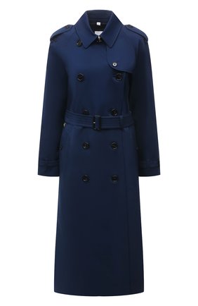 Женский хлопковый тренч BURBERRY темно-синего цвета по цене 155500 руб., арт. 8038294 | Фото 1 Женский хлопковый тренч BURBERRY темно-синего цвета, арт. 8038294 | Фото 1