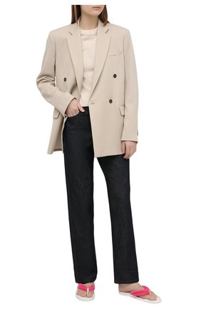 Женские текстильные шлепанцы brighton TOM FORD розового цвета по цене 76250 руб., арт. W2921N-TVE011 | Фото 2 Женские текстильные шлепанцы brighton TOM FORD розового цвета, арт. W2921N-TVE011 | Фото 2