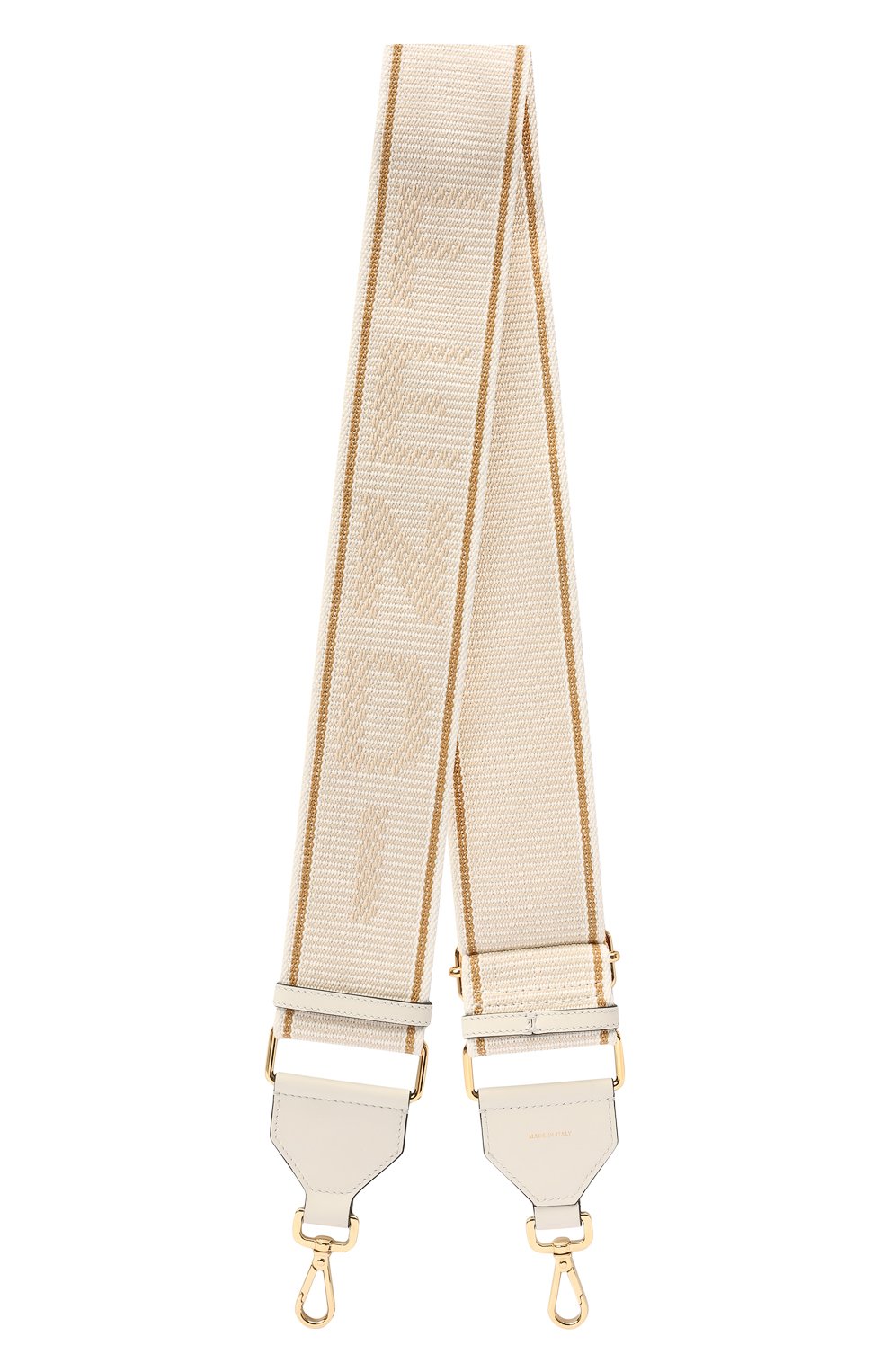 Женские текстильный ремень для сумки strap you FENDI светло-бежевого цвета, арт. 8AV134 AFI0 | Фото 1