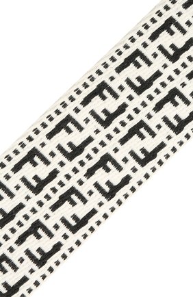 Женские текстильный ремень для сумки strap you FENDI черно-белого цвета, арт. 8AV199 AFIN | Фото 3 (Кросс-КТ: ремень-сумка; Материал: Текстиль)