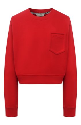 Женский хлопковый свитшот FENDI красного цвета по цене 69950 руб., арт. FS7427 AFLB | Фото 1 Женский хлопковый свитшот FENDI красного цвета, арт. FS7427 AFLB | Фото 1