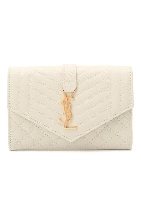Женские кожаное портмоне classic SAINT LAURENT белого цвета по цене 31450 руб., арт. 651026/B0W91 | Фото 1 Женские кожаное портмоне classic SAINT LAURENT белого цвета, арт. 651026/B0W91 | Фото 1