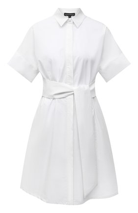 Женское хлопковое платье EMPORIO ARMANI белого цвета по цене 28750 руб., арт. 3K2AA3/2N0FZ | Фото 1 Женское хлопковое платье EMPORIO ARMANI белого цвета, арт. 3K2AA3/2N0FZ | Фото 1