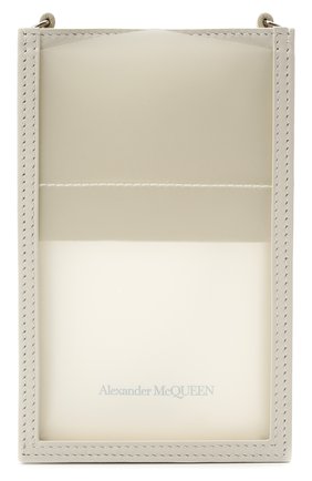 Кожаный чехол для iphone ALEXANDER MCQUEEN белого цвета, арт. 658445/14AQ3 | Фото 1 (Женское Кросс-КТ: Кожа iPhone)