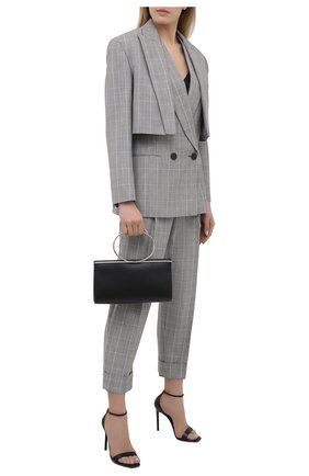 Женские шерстяные брюки ALEXANDER MCQUEEN серого цвета по цене 94450 руб., арт. 657336/QJACD | Фото 2 Женские шерстяные брюки ALEXANDER MCQUEEN серого цвета, арт. 657336/QJACD | Фото 2 (Стили: Кэжуэл; Материал внешний: Шерсть; Женское Кросс-КТ: Брюки-одежда; Длина (брюки, джинсы): Укороченные; Силуэт Ж (брюки и джинсы): Прямые)