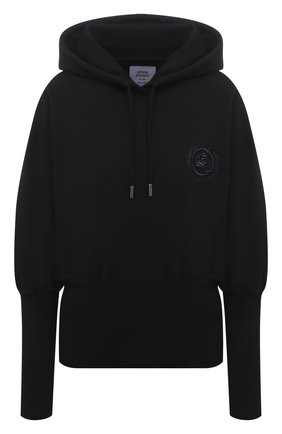 Женский хлопковое худи OPENING CEREMONY черного цвета по цене 29950 руб., арт. YWBB003S21FLE002 | Фото 1 Женский хлопковое худи OPENING CEREMONY черного цвета, арт. YWBB003S21FLE002 | Фото 1