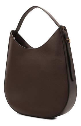 Женская сумка oboe TOD’S темно-коричневого цвета по цене 121500 руб., арт. XBWA0RS0300P6Y | Фото 3 Женская сумка oboe TOD’S темно-коричневого цвета, арт. XBWA0RS0300P6Y | Фото 3 (Сумки-технические: Сумки top-handle; Материал: Натуральная кожа; Размер: large)