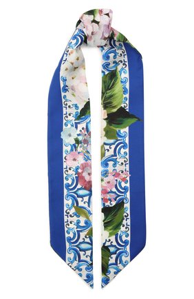 Женский хлопковый шарф-бандо DOLCE & GABBANA голубого цвета по цене 15300 руб., арт. FS215A/G0TFX | Фото 1 Женский хлопковый шарф-бандо DOLCE & GABBANA голубого цвета, арт. FS215A/G0TFX | Фото 1