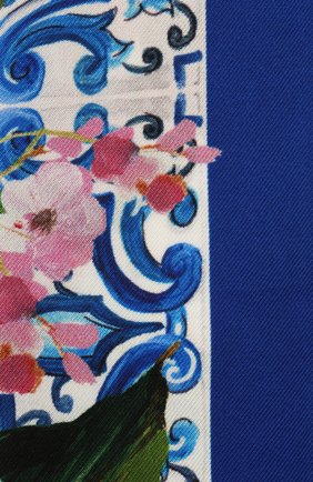 Женский хлопковый шарф-бандо DOLCE & GABBANA голубого цвета по цене 15300 руб., арт. FS215A/G0TFX | Фото 2 Женский хлопковый шарф-бандо DOLCE & GABBANA голубого цвета, арт. FS215A/G0TFX | Фото 2