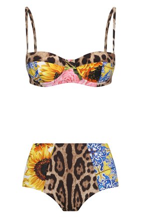 Женский раздельный купальник DOLCE & GABBANA леопардового цвета по цене 57550 руб., арт. 08A81J/0NI46 | Фото 1 Женский раздельный купальник DOLCE & GABBANA леопардового цвета, арт. 08A81J/0NI46 | Фото 1