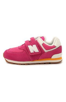 Детские кроссовки 574 vintage brights NEW BALANCE розового цвета по цене 5410 руб., арт. IV574HP2/M | Фото 2 Детские кроссовки 574 vintage brights NEW BALANCE розового цвета, арт. IV574HP2/M | Фото 2