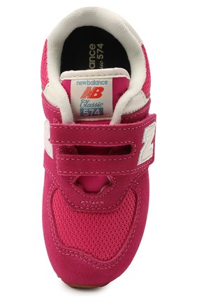 Детские кроссовки 574 vintage brights NEW BALANCE розового цвета, арт. IV574HP2/M | Фото 4 (Стили: Гранж; Региональные ограничения белый список (Axapta Mercury): RU; Кросс-КТ: велькро)