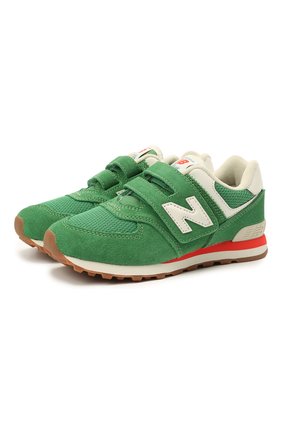 Детские кроссовки 574 vintage brights NEW BALANCE зеленого цвета по цене 6310 руб., арт. PV574HE2/M | Фото 1 Детские кроссовки 574 vintage brights NEW BALANCE зеленого цвета, арт. PV574HE2/M | Фото 1