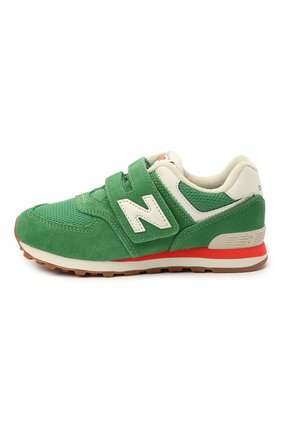 Детские кроссовки 574 vintage brights NEW BALANCE зеленого цвета по цене 6310 руб., арт. PV574HE2/M | Фото 2 Детские кроссовки 574 vintage brights NEW BALANCE зеленого цвета, арт. PV574HE2/M | Фото 2