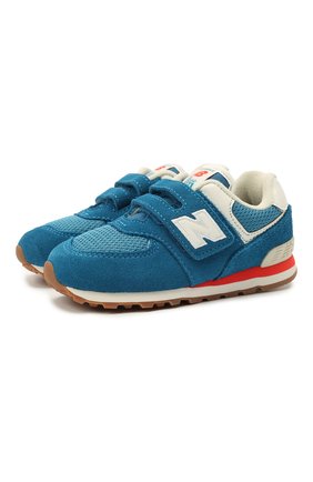 Детские кроссовки 574 vintage brights NEW BALANCE синего цвета по цене 5410 руб., арт. IV574HC2/M | Фото 1 Детские кроссовки 574 vintage brights NEW BALANCE синего цвета, арт. IV574HC2/M | Фото 1