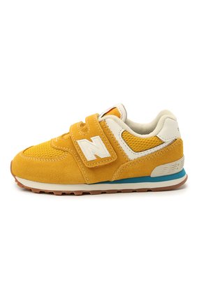 Детские кроссовки 574 vintage brights NEW BALANCE желтого цвета по цене 5410 руб., арт. IV574HB2/M | Фото 2 Детские кроссовки 574 vintage brights NEW BALANCE желтого цвета, арт. IV574HB2/M | Фото 2