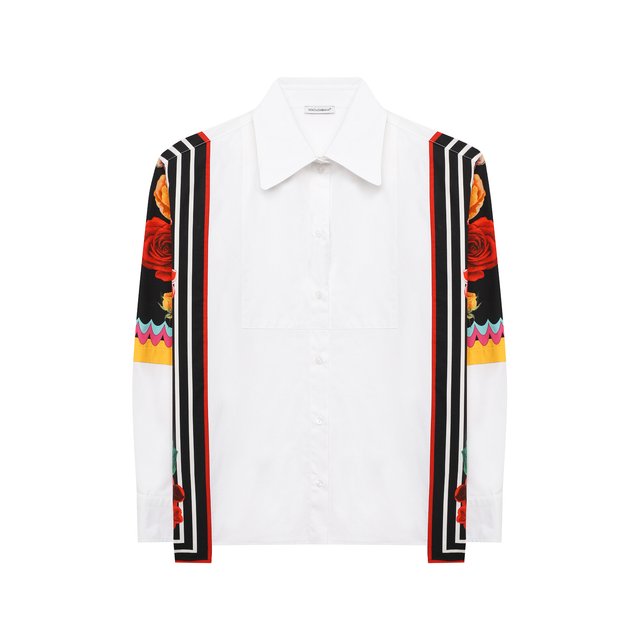 Хлопковая рубашка Dolce & Gabbana L55S17/G7YQV/8-14