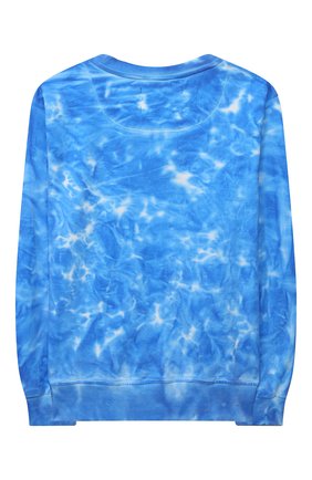 Детская хлопковый свитшот SPRAYGROUND голубого цвета по цене 10650 руб., арт. 21PESPY183 | Фото 2 Детская хлопковый свитшот SPRAYGROUND голубого цвета, арт. 21PESPY183 | Фото 2