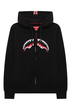 Детский хлопковая толстовка SPRAYGROUND черного цвета по цене 12450 руб., арт. 21PESPY186 | Фото 1 Детский хлопковая толстовка SPRAYGROUND черного цвета, арт. 21PESPY186 | Фото 1