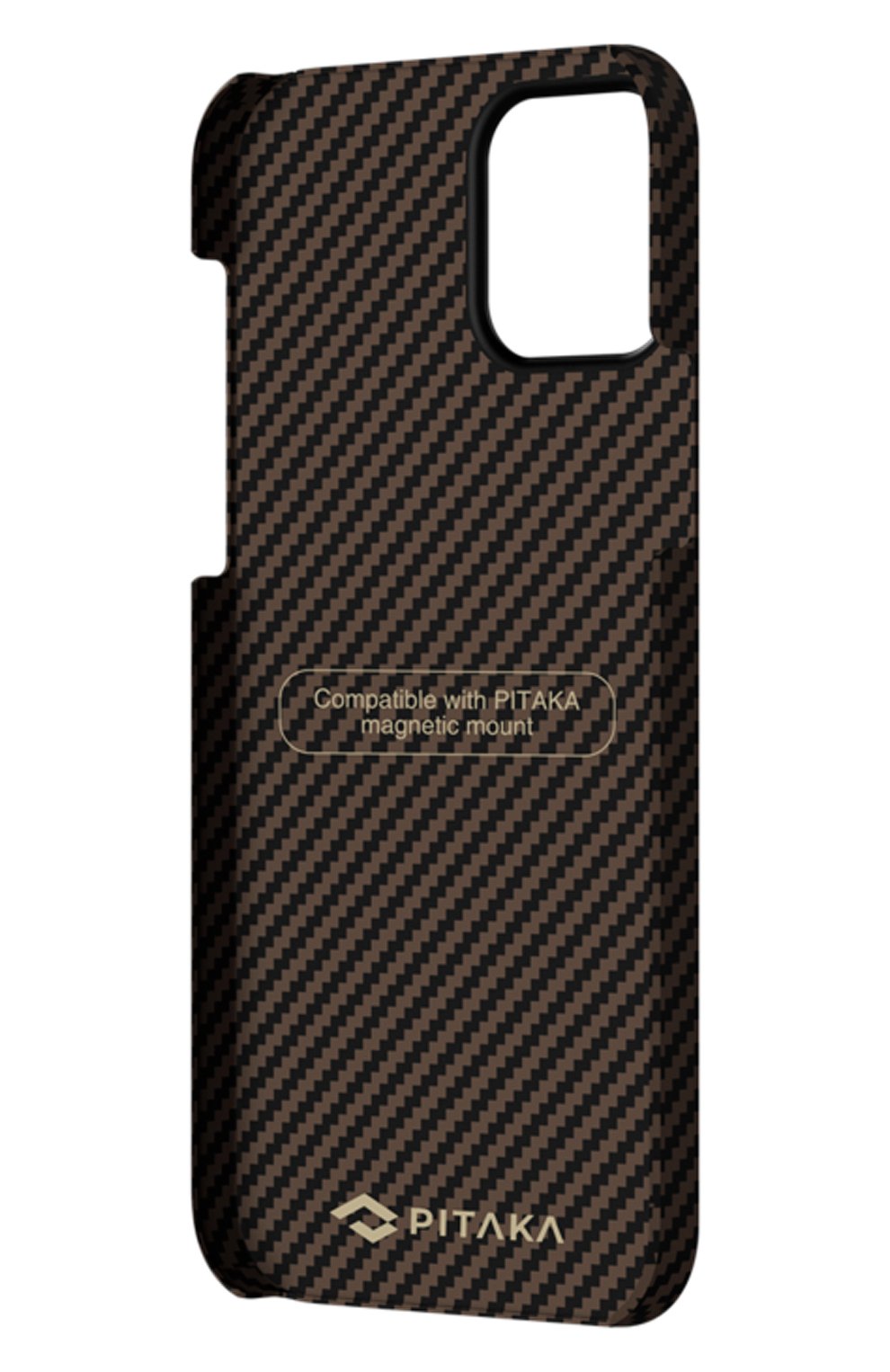 Чехол magez для iphone 12 mini PITAKA коричневого цвета по цене 5990 руб., арт. KI1206 | Фото 4 Чехол magez для iphone 12 mini PITAKA коричневого цвета, арт. KI1206 | Фото 4