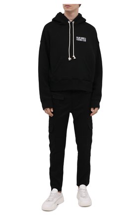 Мужской хлопковое худи PALM ANGELS черного цвета по цене 46750 руб., арт. PMBB058S21FLE0011044 | Фото 2 Мужской хлопковое худи PALM ANGELS черного цвета, арт. PMBB058S21FLE0011044 | Фото 2