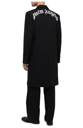 Мужской хлопковое пальто PALM ANGELS черного цвета по цене 93450 руб., арт. PMEA083S21FAB0011001 | Фото 2 Мужской хлопковое пальто PALM ANGELS черного цвета, арт. PMEA083S21FAB0011001 | Фото 2