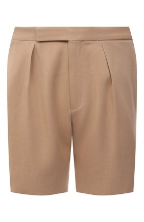 Мужские шорты из вискозы ZEGNA COUTURE бежевого цвета по цене 94450 руб., арт. 987116/739EN0 | Фото 1 Мужские шорты из вискозы ZEGNA COUTURE бежевого цвета, арт. 987116/739EN0 | Фото 1 (Длина Шорты М: До колена; Материал внешний: Вискоза; Мужское Кросс-КТ: Шорты-одежда; Стили: Кэжуэл; Принт: Без принта; Случай: Формальный)