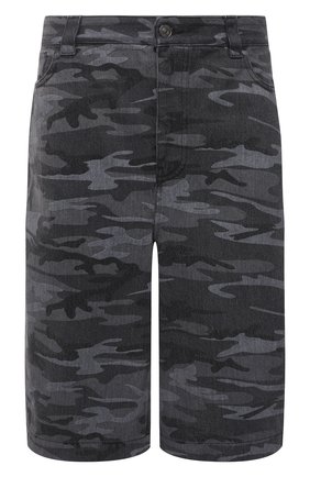 Мужские джинсовые шорты BALENCIAGA серого цвета по цене 66100 руб., арт. 641464/TJW55 | Фото 1 Мужские джинсовые шорты BALENCIAGA серого цвета, арт. 641464/TJW55 | Фото 1 (Длина Шорты М: Ниже колена; Материал внешний: Хлопок, Деним; Принт: С принтом; Кросс-КТ: Деним; Стили: Милитари)