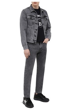 Мужская джинсовая куртка OFF-WHITE серого цвета по цене 75050 руб., арт. 0MYE054S21DEN006 | Фото 2 Мужская джинсовая куртка OFF-WHITE серого цвета, арт. 0MYE054S21DEN006 | Фото 2