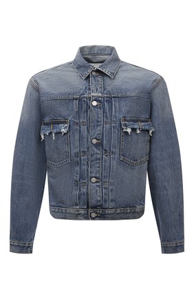 Мужская джинсовая куртка MAISON MARGIELA синего цвета по цене 87600 руб., арт. S50AM0501/S30736 | Фото 1 Мужская джинсовая куртка MAISON MARGIELA синего цвета, арт. S50AM0501/S30736 | Фото 1 (Материал внешний: Хлопок, Деним; Рукава: Длинные; Длина (верхняя одежда): Короткие; Кросс-КТ: Куртка, Деним; Стили: Гранж)