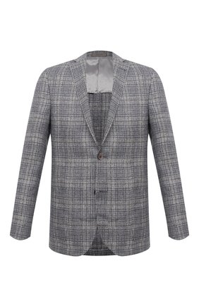 Мужской пиджак изо льна и шерсти CORNELIANI серого цвета по цене 105000 руб., арт. 87XY72-1116910/90 | Фото 1 Мужской пиджак изо льна и шерсти CORNELIANI серого цвета, арт. 87XY72-1116910/90 | Фото 1 (Материал подклада: Вискоза; Материал внешний: Шерсть, Лен; Рукава: Длинные; Длина (для топов): Стандартные; Случай: Коктейльный; Стили: Классический; Пиджаки М: Прямой; 1-2-бортные: Однобортные)