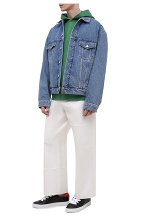Мужские кожаные кеды urban street GIVENCHY черного цвета по цене 47450 руб., арт. BH0048H0S2 | Фото 2 Мужские кожаные кеды urban street GIVENCHY черного цвета, арт. BH0048H0S2 | Фото 2