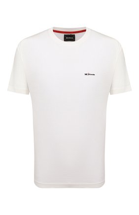Мужская хлопковая футболка KITON белого цвета по цене 96500 руб., арт. UK1274L | Фото 1 Мужская хлопковая футболка KITON белого цвета, арт. UK1274L | Фото 1 (Материал внешний: Хлопок; Рукава: Короткие; Длина (для топов): Удлиненные; Big sizes: Big Sizes; Принт: Без принта; Стили: Кэжуэл)