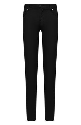 Мужские брюки KITON черного цвета, арт. UPNJSJ07T45 | Фото 1 (Длина (брюки, джинсы): Стандартные; Материал внешний: Лиоцелл, Хлопок, Растительное волокно; Случай: Повседневный; Стили: Кэжуэл; Региональные ограничения белый список (Axapta Mercury): RU)