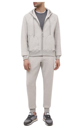Мужской хлопковая толстовка TOM FORD серого цвета по цене 92750 руб., арт. BW265/TFJ986 | Фото 2 Мужской хлопковая толстовка TOM FORD серого цвета, арт. BW265/TFJ986 | Фото 2