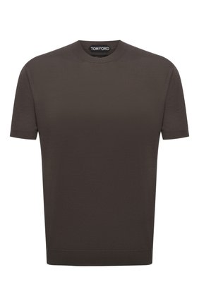 Мужской джемпер из шелка и хлопка TOM FORD хаки цвета по цене 62950 руб., арт. BWT92/TFKC10 | Фото 1 Мужской джемпер из шелка и хлопка TOM FORD хаки цвета, арт. BWT92/TFKC10 | Фото 1