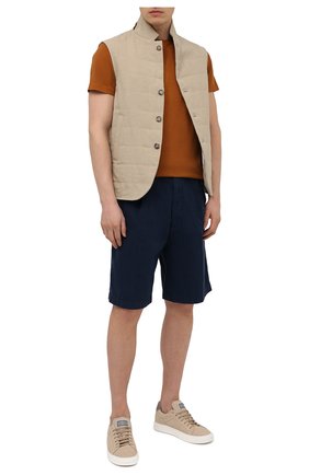 Мужские хлопковые шорты BRUNELLO CUCINELLI синего цвета по цене 45000 руб., арт. M274DG0620 | Фото 2 Мужские хлопковые шорты BRUNELLO CUCINELLI синего цвета, арт. M274DG0620 | Фото 2