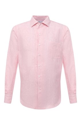 Мужская льняная рубашка LORO PIANA розового цвета по цене 65050 руб., арт. FAL6145 | Фото 1 Мужская льняная рубашка LORO PIANA розового цвета, арт. FAL6145 | Фото 1