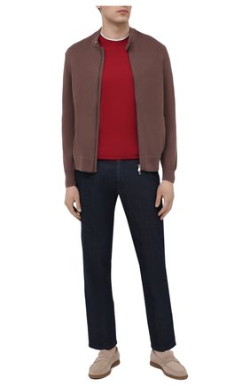 Мужской хлопковый кардиган BRUNELLO CUCINELLI коричневого цвета по цене 95700 руб., арт. M2872796 | Фото 2 Мужской хлопковый кардиган BRUNELLO CUCINELLI коричневого цвета, арт. M2872796 | Фото 2