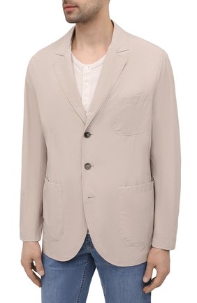 Мужская куртка BRUNELLO CUCINELLI светло-бежевого цвета, арт. MD4796165 | Фото 3 (Кросс-КТ: Куртка, Ветровка; Рукава: Длинные; Материал внешний: Синтетический материал; Региональные ограничения белый список (Axapta Mercury): RU; Длина (верхняя одежда): Короткие; Стили: Кэжуэл)