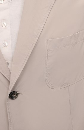 Мужская куртка BRUNELLO CUCINELLI светло-бежевого цвета, арт. MD4796165 | Фото 5 (Кросс-КТ: Куртка, Ветровка; Рукава: Длинные; Материал внешний: Синтетический материал; Региональные ограничения белый список (Axapta Mercury): RU; Длина (верхняя одежда): Короткие; Стили: Кэжуэл)