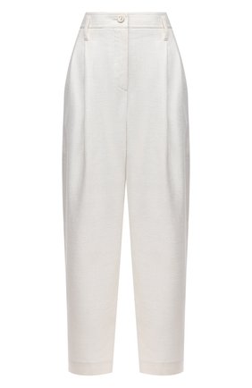 Женские шерстяные брюки GIORGIO ARMANI белого цвета по цене 128500 руб., арт. 1SHPP0H1/T02F9 | Фото 1 Женские шерстяные брюки GIORGIO ARMANI белого цвета, арт. 1SHPP0H1/T02F9 | Фото 1