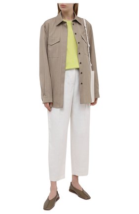 Женские шерстяные брюки GIORGIO ARMANI белого цвета по цене 128500 руб., арт. 1SHPP0H1/T02F9 | Фото 2 Женские шерстяные брюки GIORGIO ARMANI белого цвета, арт. 1SHPP0H1/T02F9 | Фото 2