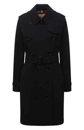 Женский хлопковый тренч BURBERRY темно-синего цвета по цене 153000 руб., арт. 8027925 | Фото 1 Женский хлопковый тренч BURBERRY темно-синего цвета, арт. 8027925 | Фото 1
